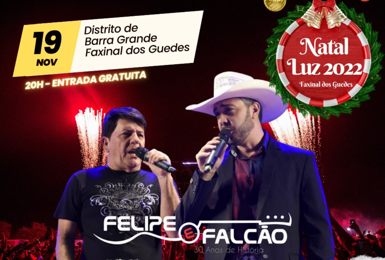 Show Nacional De Felipe E Falc O Acontece No Pr Ximo Fim De Semana Em