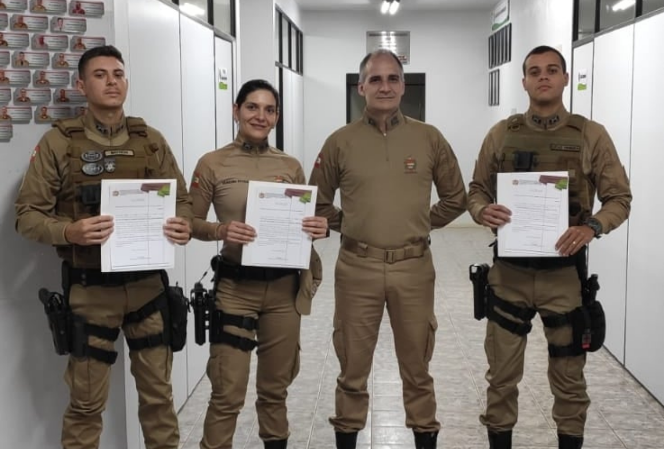 Policiais Militares de Xanxerê se despedem após serem transferidos para outras unidades