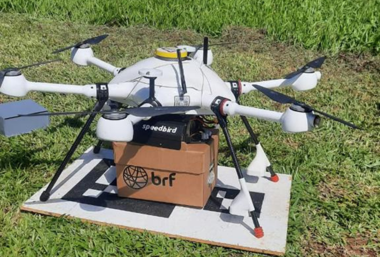 BRF utiliza drone para transporte de material genético em Faxinal dos Guedes