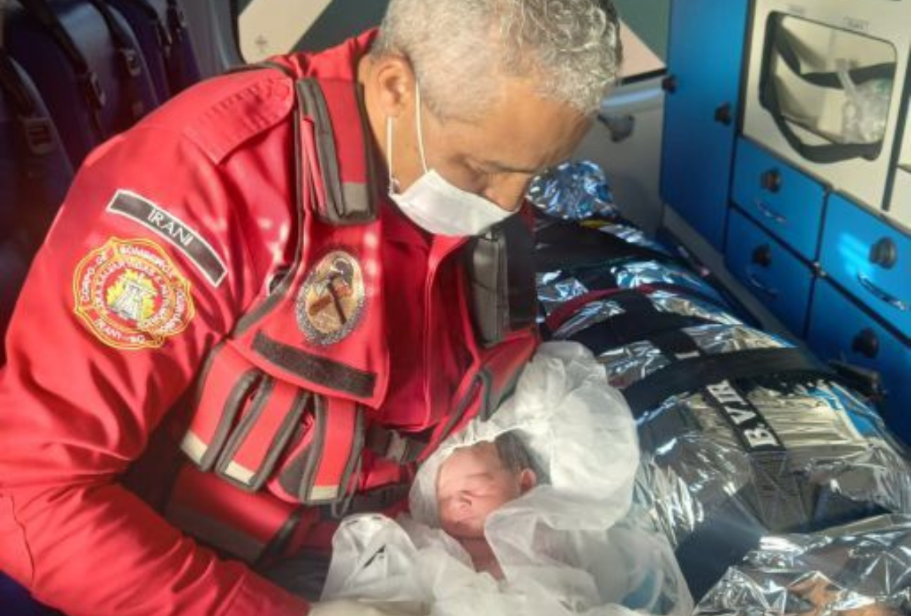 Bombeiros Voluntários de Irani realizaram atendimento a uma mulher em trabalho de parto 