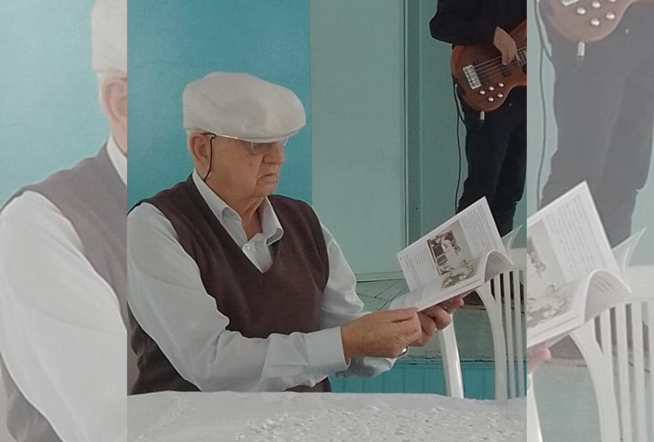 Morador de Ipumirim de 85 anos lança livro de autoria própria