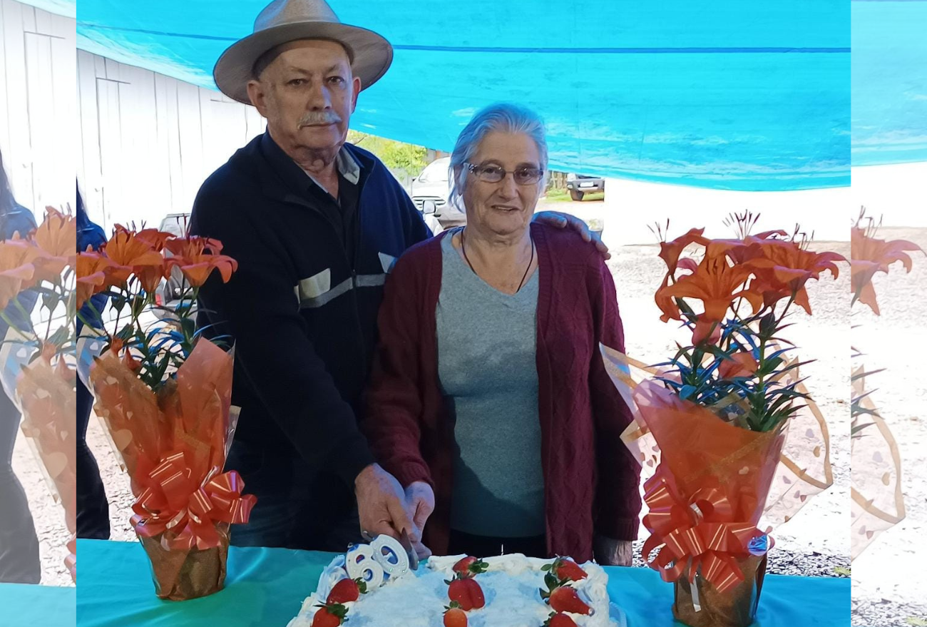 Com muito amor e cuidado, casal de Vargeão completa 60 anos de casados