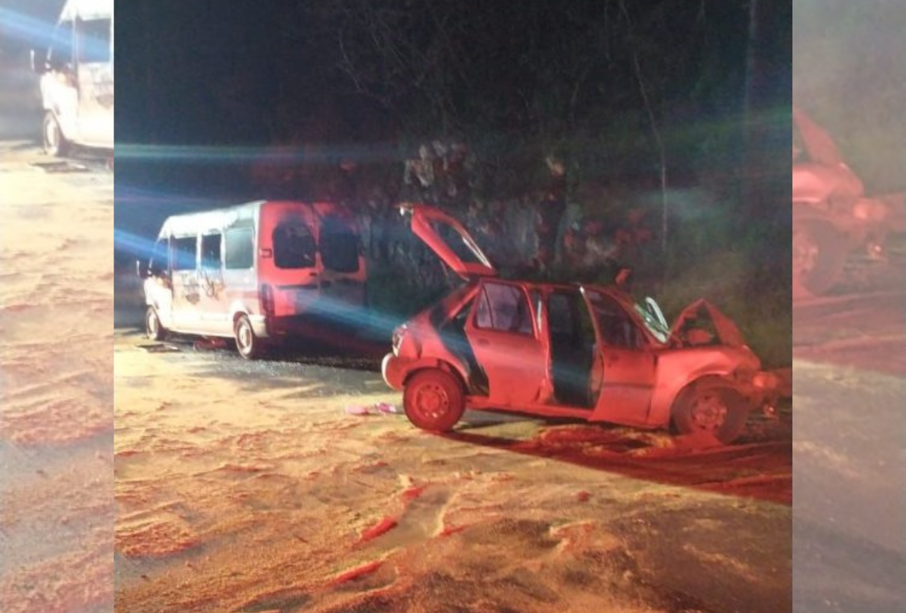 Homem morre após colisão entre carro e van na BR-282