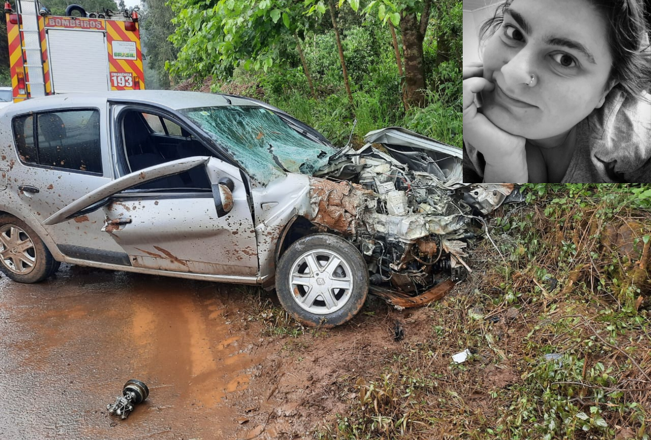 Morre mulher vítima de acidente na SC-155