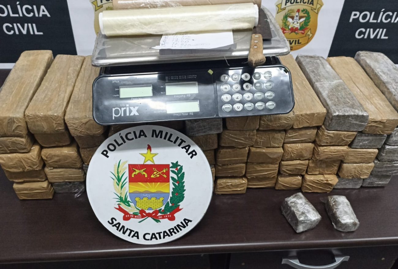 Polícia Militar realiza a apreensão mais de 38kg em drogas