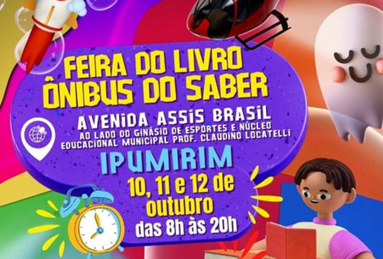 Ônibus do Saber estará em Ipumirim para a Feira do Livro