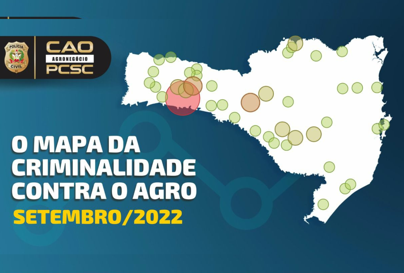 Caoagro da Polícia Civil apresenta mapeamento de crimes e ações realizadas no mês de setembro