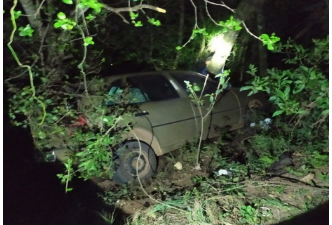 Saída de pista é registrada na BR-282, em Ponte Serrada