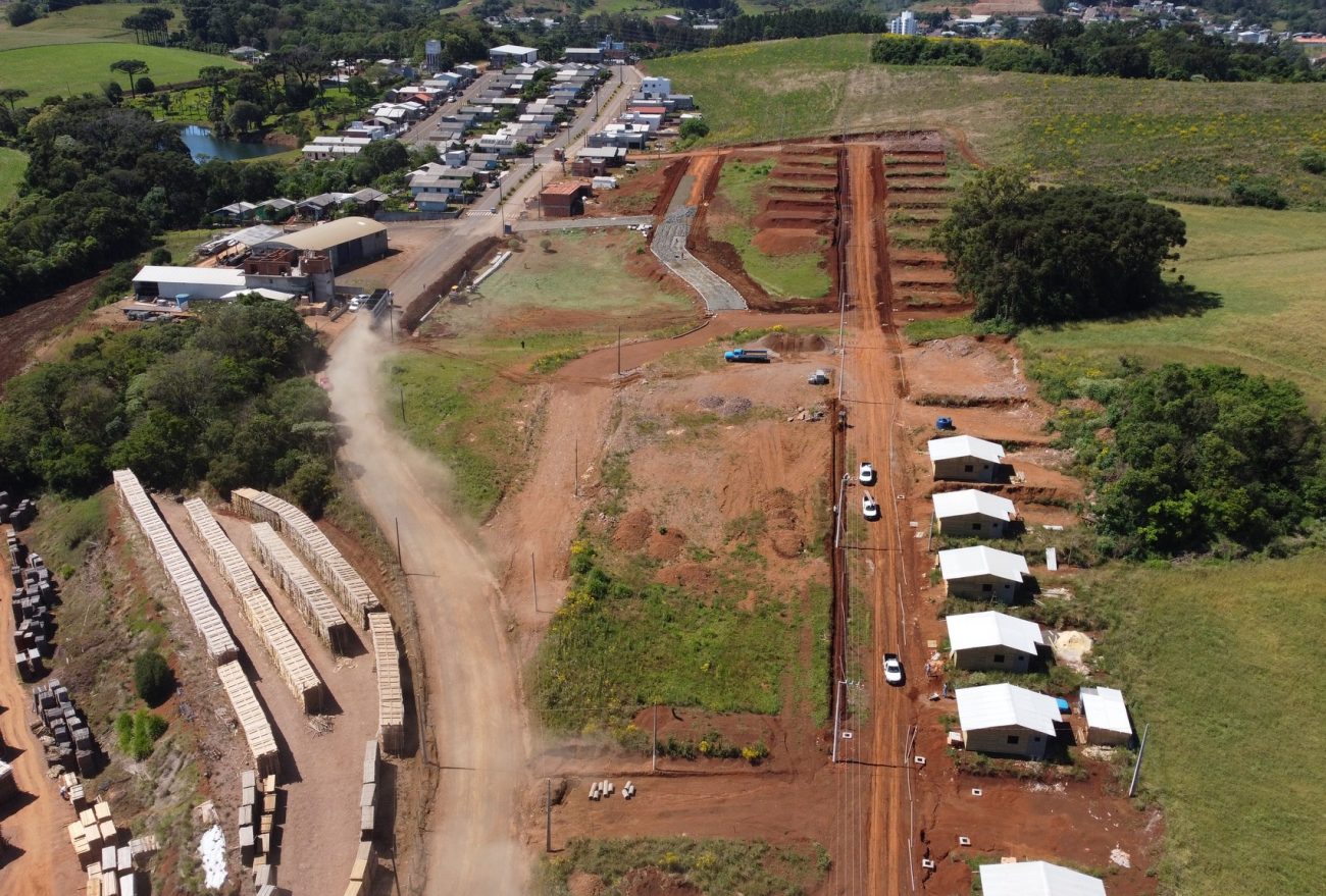 Fotos: Loteamento Horizonte vira canteiro de obras em Vargeão