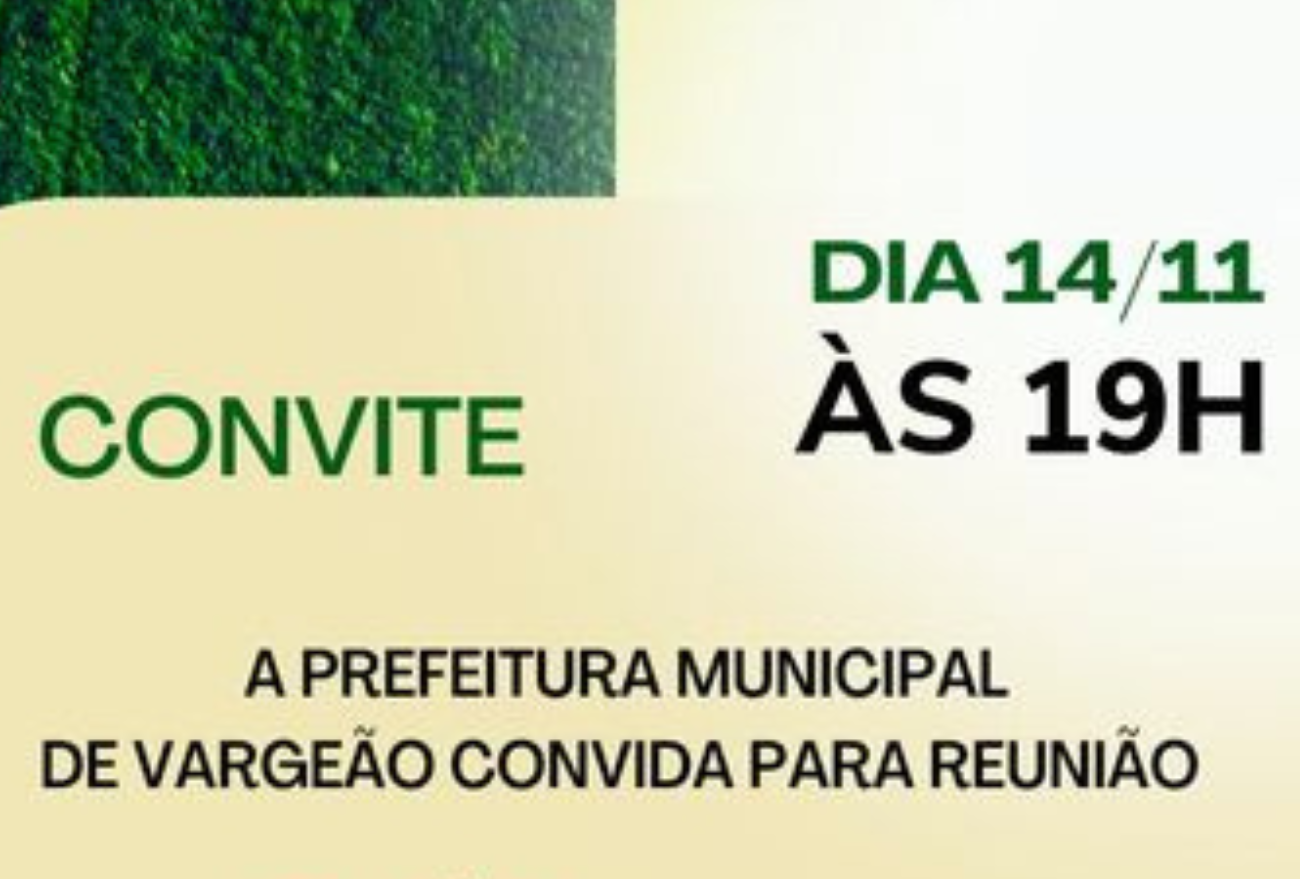 Reunião com artesões, agricultores e comerciantes, definirá criação de feira municipal, em Vargeão. Participe!