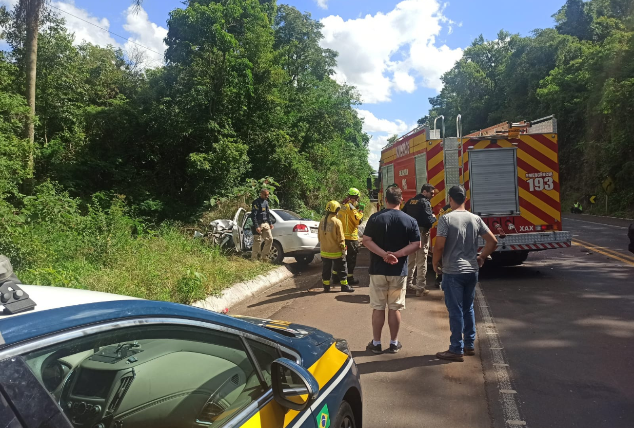 Um óbito é registrado em grave acidente na BR-282, em Cordilheira Alta