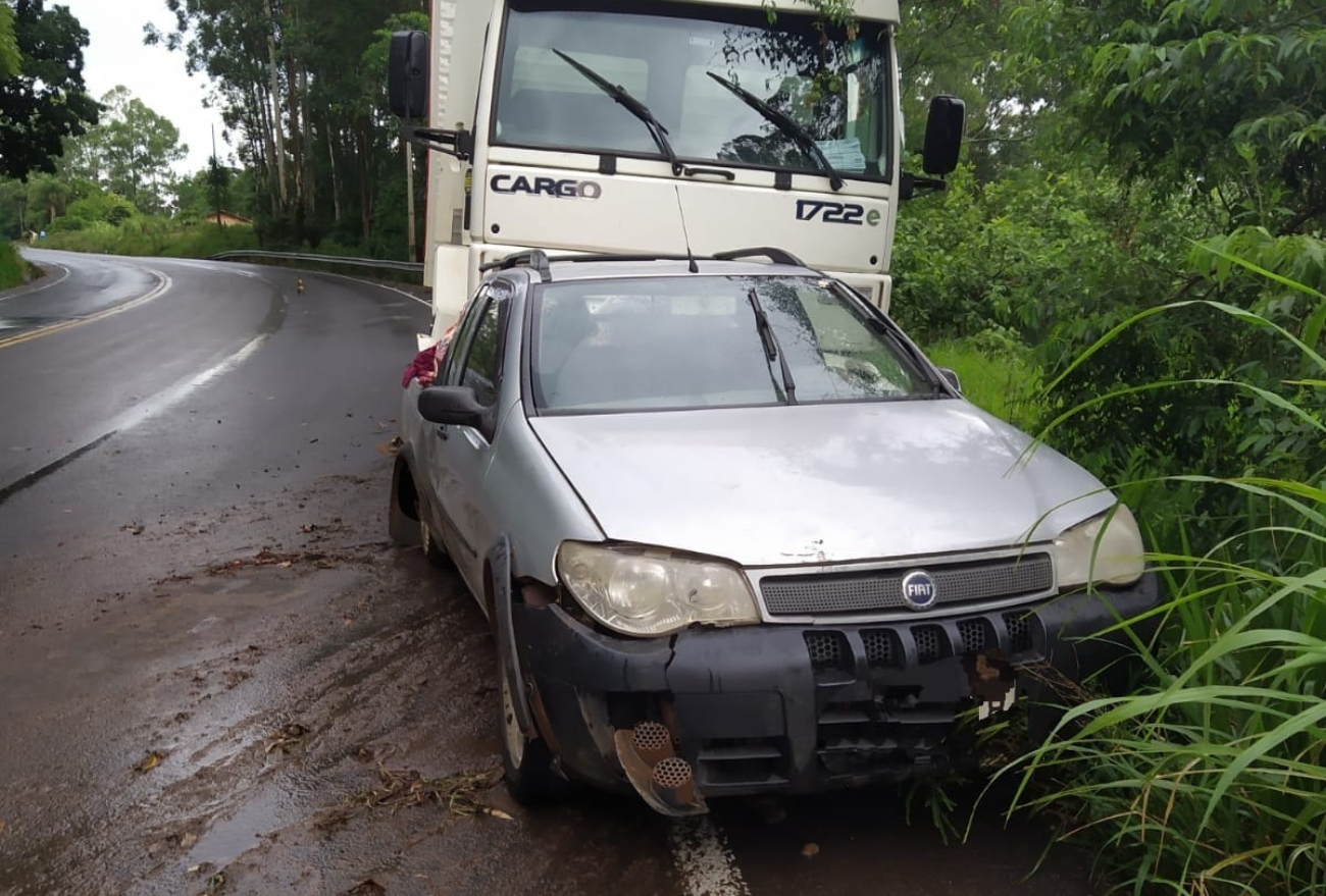 Condutor fica ferido após acidente de trânsito na SC-157