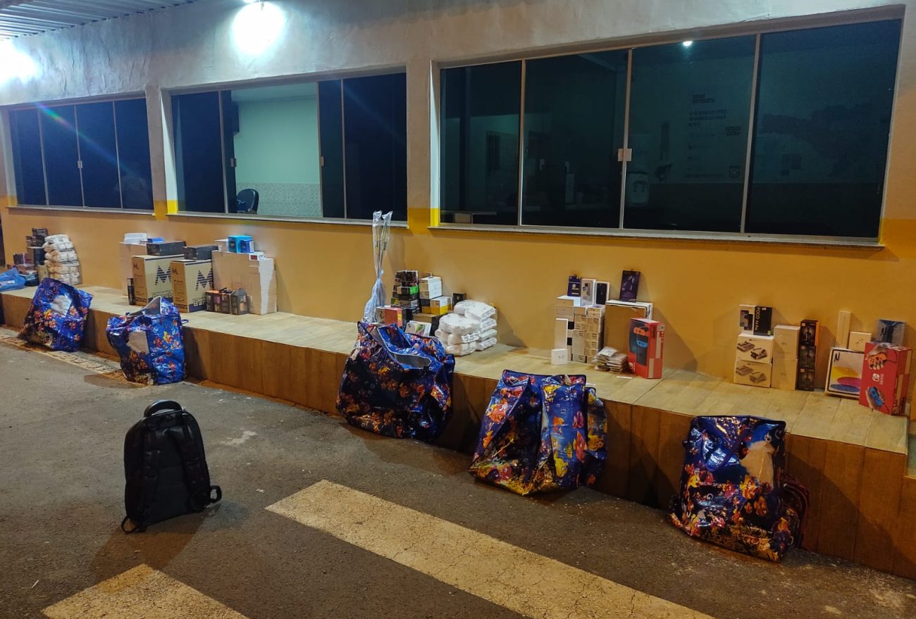 Polícia Rodoviária de Bom Jesus apreende mais de R$ 130 mil em mercadorias vindas do Paraguai
