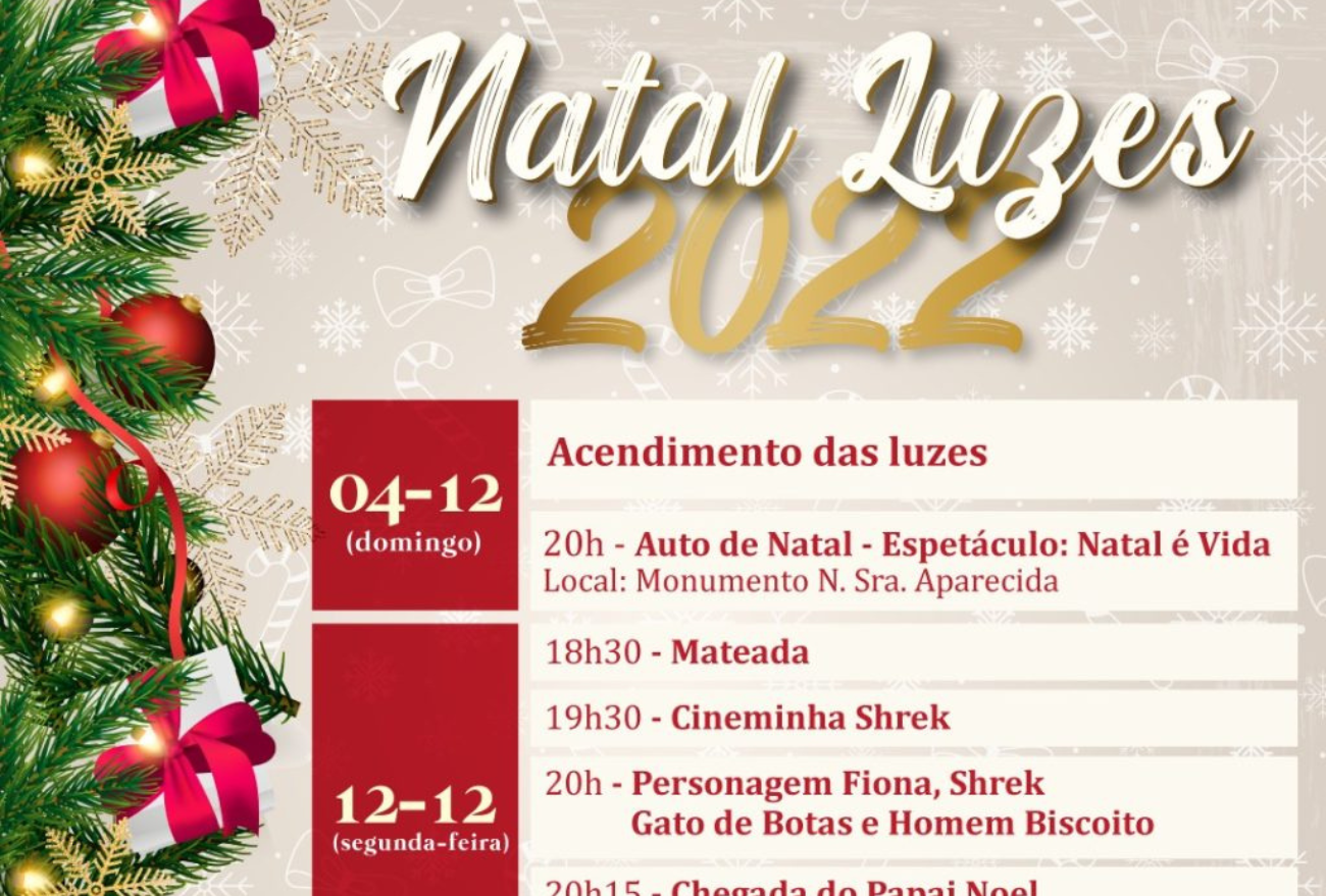 Confira a programação do Natal Luzes de Ponte Serrada