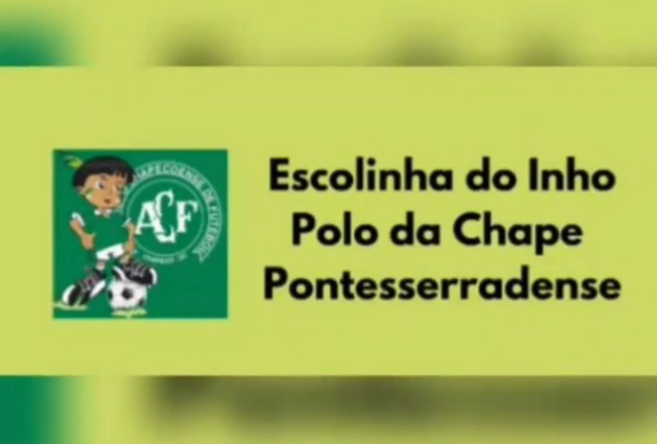 Escola de Futebol Inho Polo da Chape Ponteserradense está com inscrições abertas