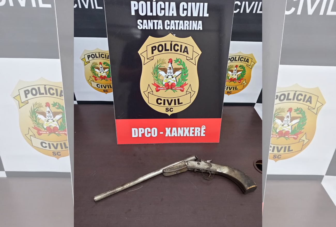 Polícia Civil de Xanxerê cumpre 06 mandados de busca e apreende uma arma de fogo e munições