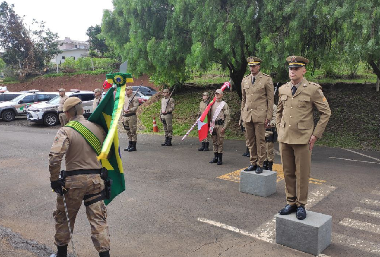 Novo comandante da Polícia Militar de Ponte Serrada fala sobre novo desafio