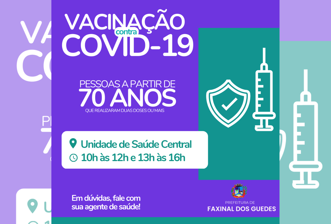 Vacinação contra Covid-19 se inicia em Faxinal dos Guedes