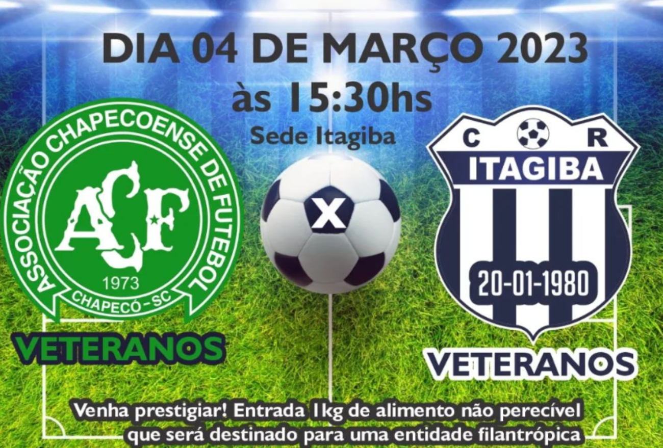 Jogo clássico entre Veteranos Chapecoense e Veteranos Itagiba acontece em Faxinal dos Guedes