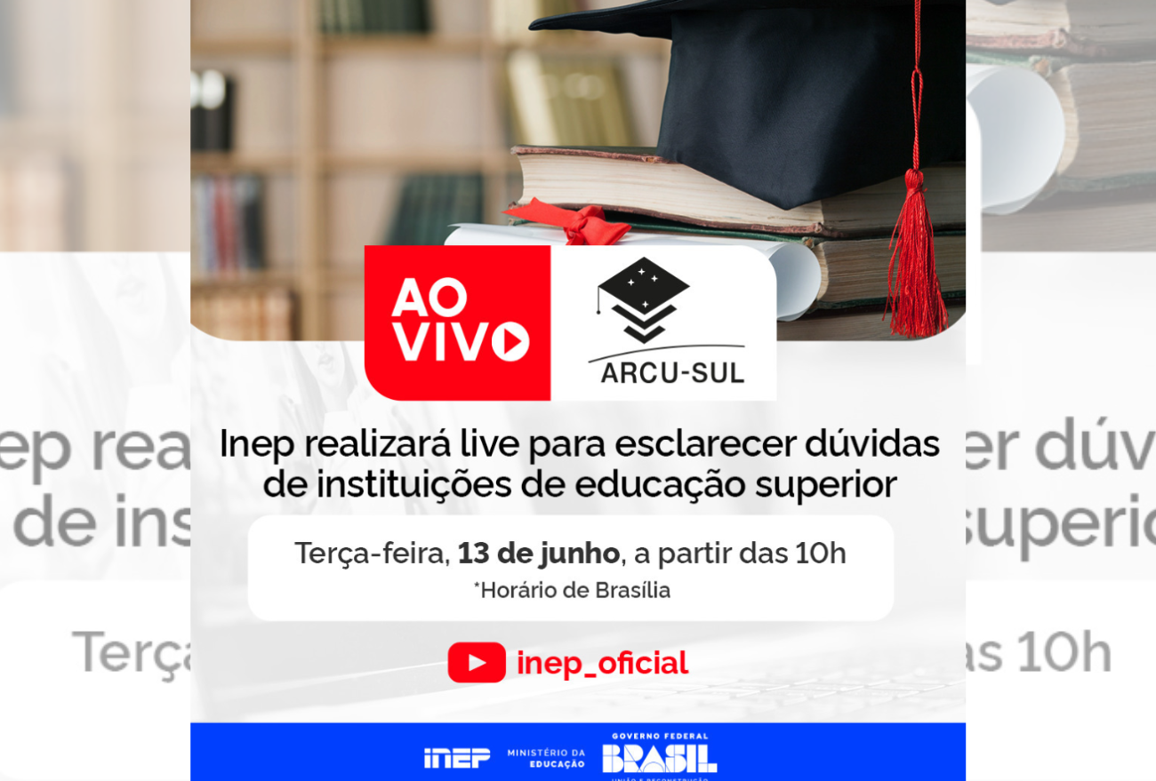 Inep realiza live para esclarecer as dúvidas das instituições de educação superior