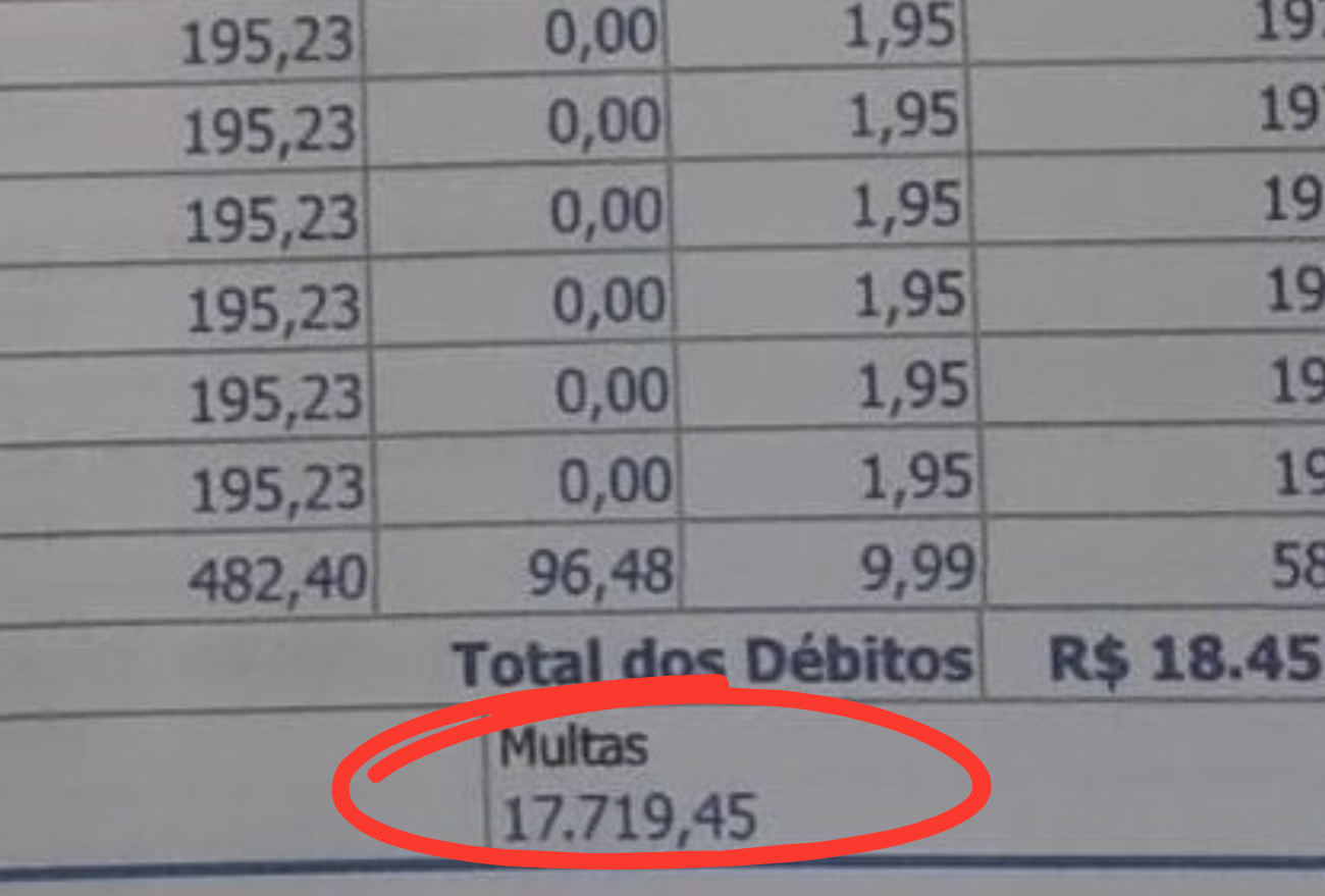 Inusitado: condutora xanxerense acumula mais de R$17 mil em multas de estacionamento rotativo não pagas