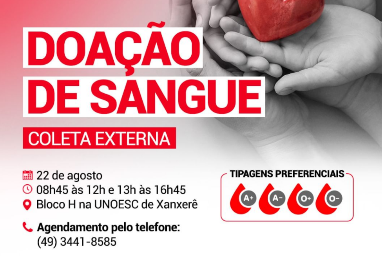 Campanha de doação de sangue movimenta Faxinal dos Guedes e região