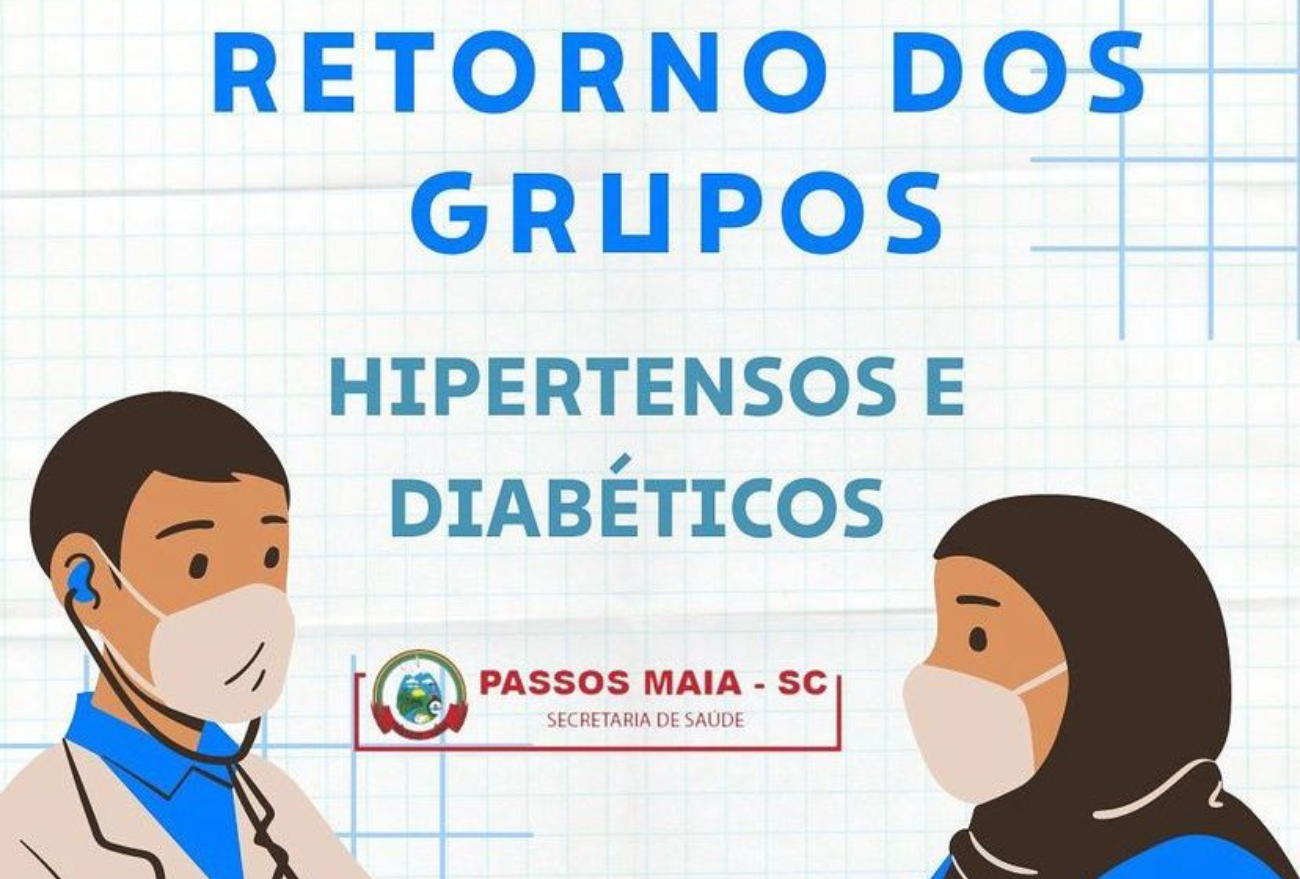 Secretaria de Saúde de Passos Maia anuncia o retorno dos grupos para Hipertensos e Diabéticos