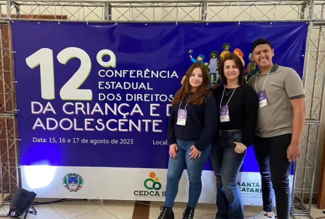 Município de Ponte Serrada marca presença na 12ª Conferência Estadual dos Direitos da Criança e do Adolescente