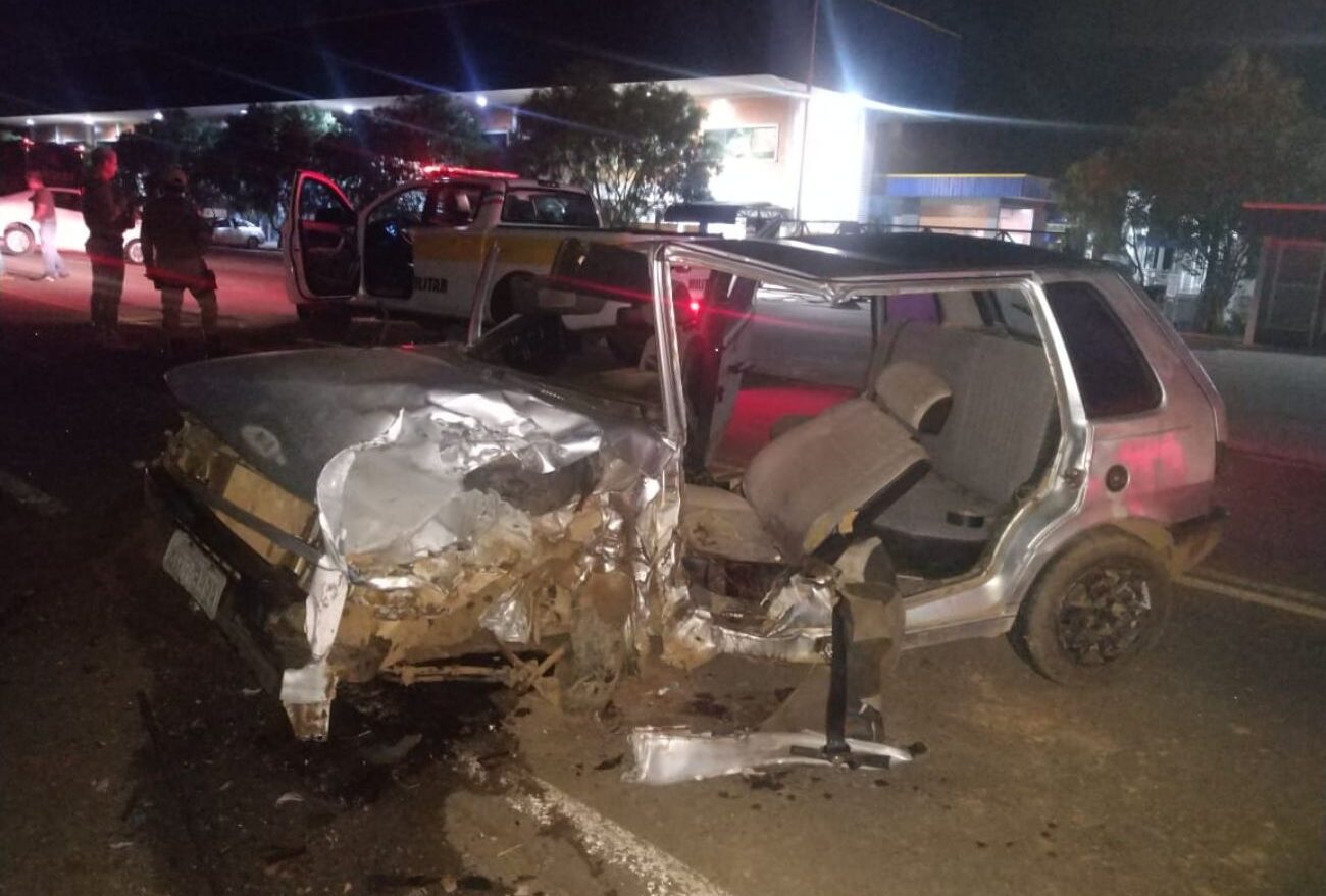 Motorista de carro com placas de Faxinal dos Guedes é vitima fatal de acidente em Água Doce