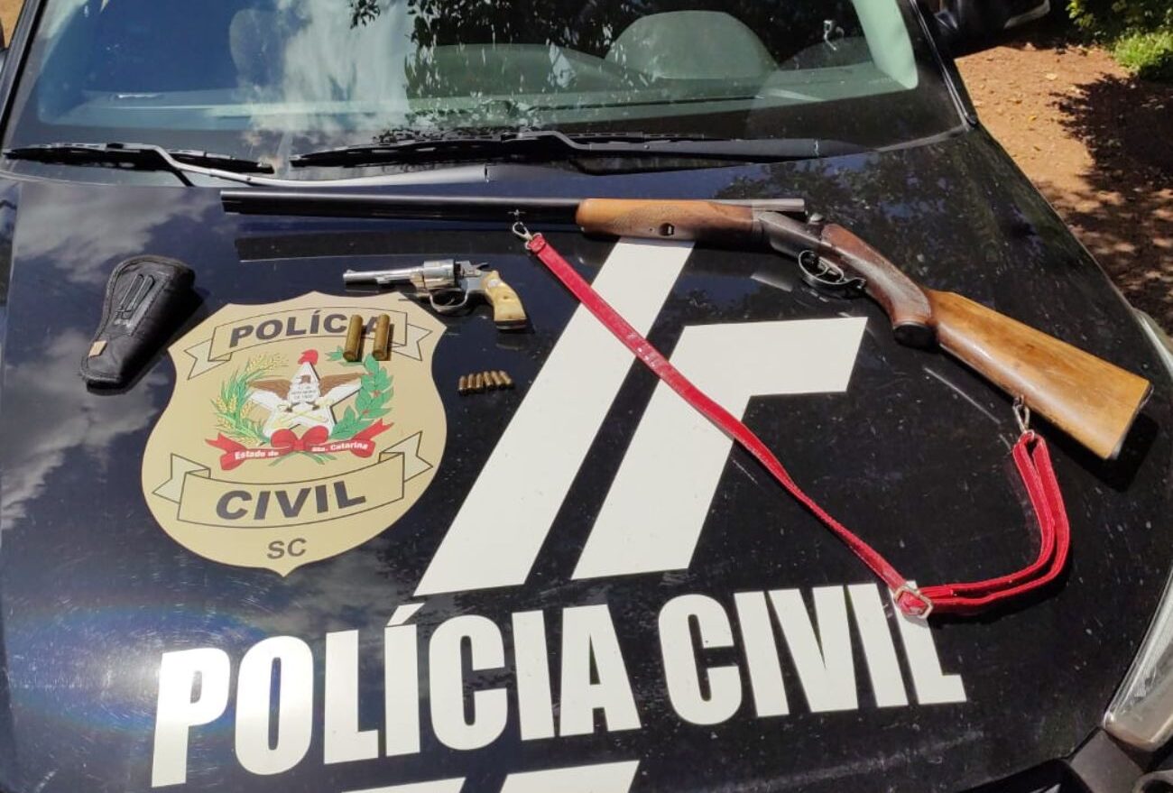 Polícia Civil De Faxinal Dos Guedes prende em flagrante homem por receptação e posse ilegal de arma de fogo