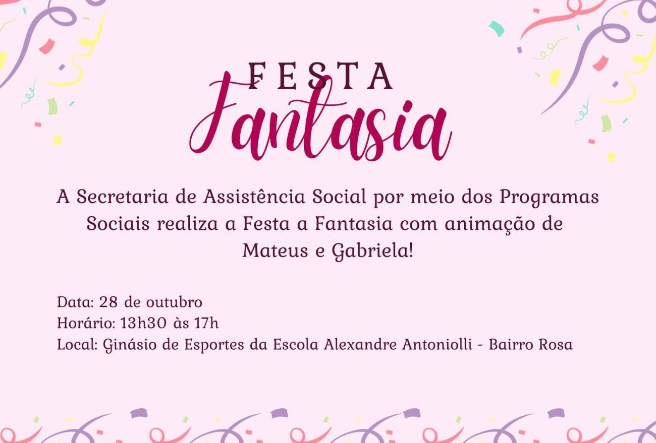 Festa a fantasia exclusiva para mulheres acontece neste sábado em Faxinal dos Guedes