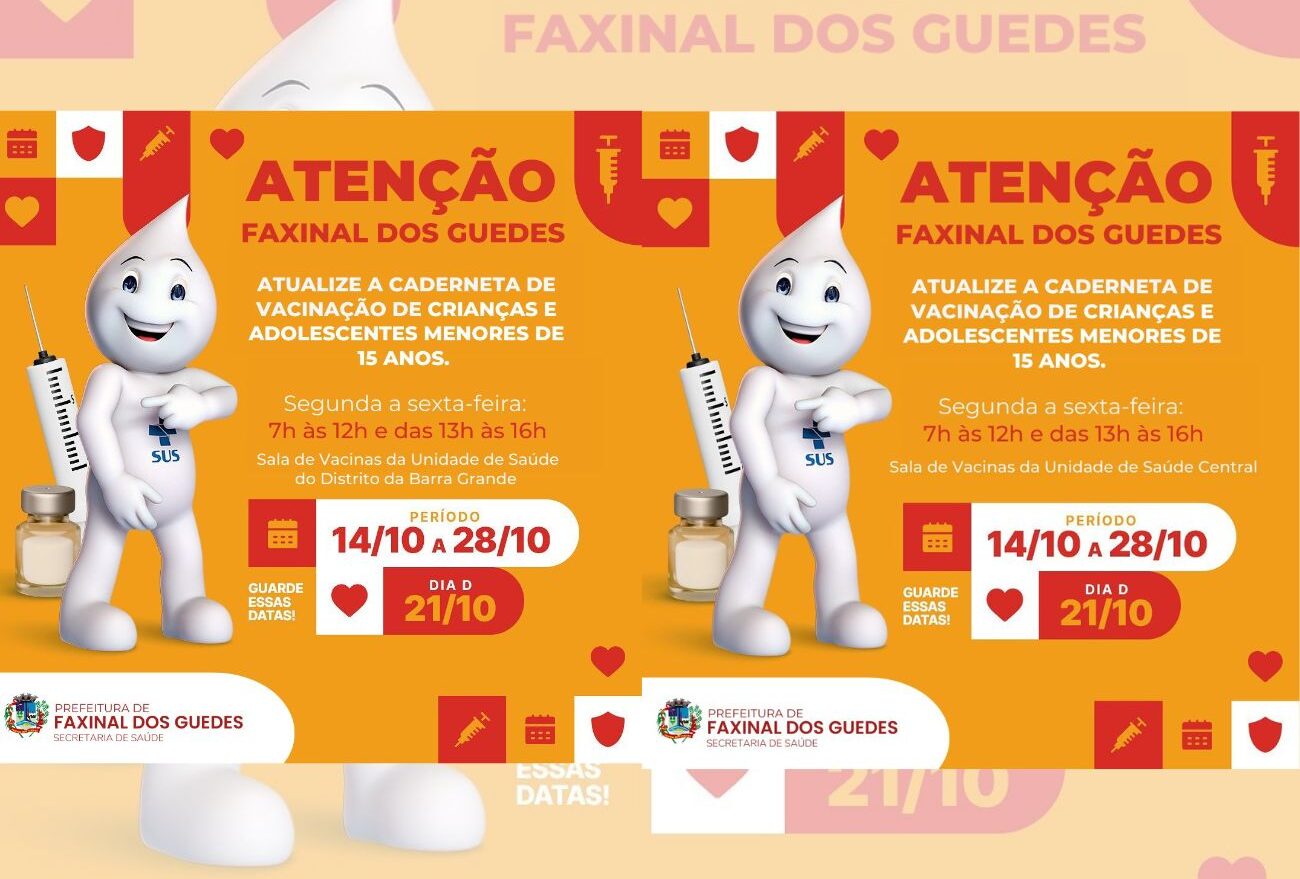 Prefeitura Municipal de Faxinal dos Guedes promove Campanha de Multivacinação