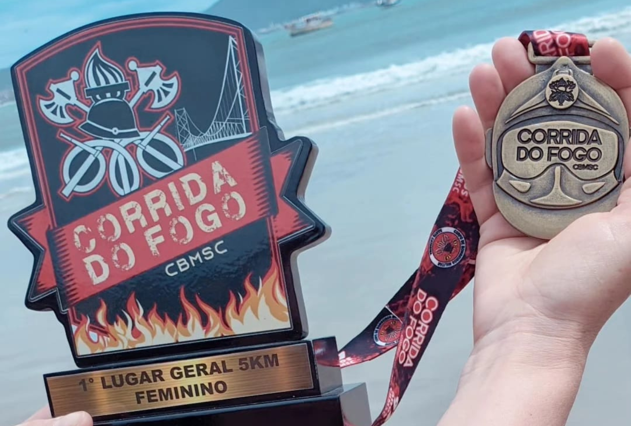 Conquistando vitórias: conheça Graciela, 1º lugar na Corrida do Fogo em Florianópolis